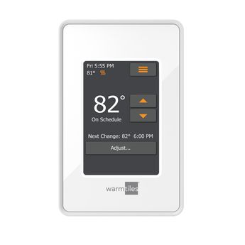 Warm Tiles ESW WiFi Color Touch Thermostat - 120V/240V Dual Voltage Programmable